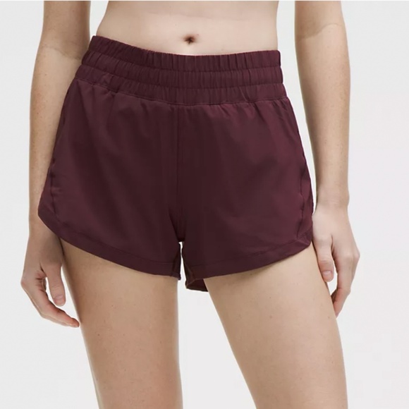 Men’s Lululemon T.H.E. Shorts Burgundy|  Athletic Training Shorts Small - Picture 2 of 7